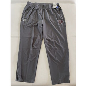 Adidas Women’s Texas A&M University Warm Up Woven Pants-Gray